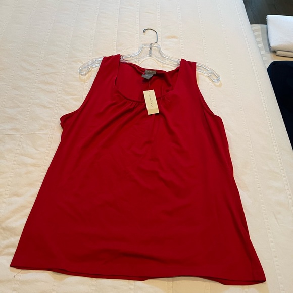 NWT Ann Taylor Red Sleeveless Top - Picture 6 of 6